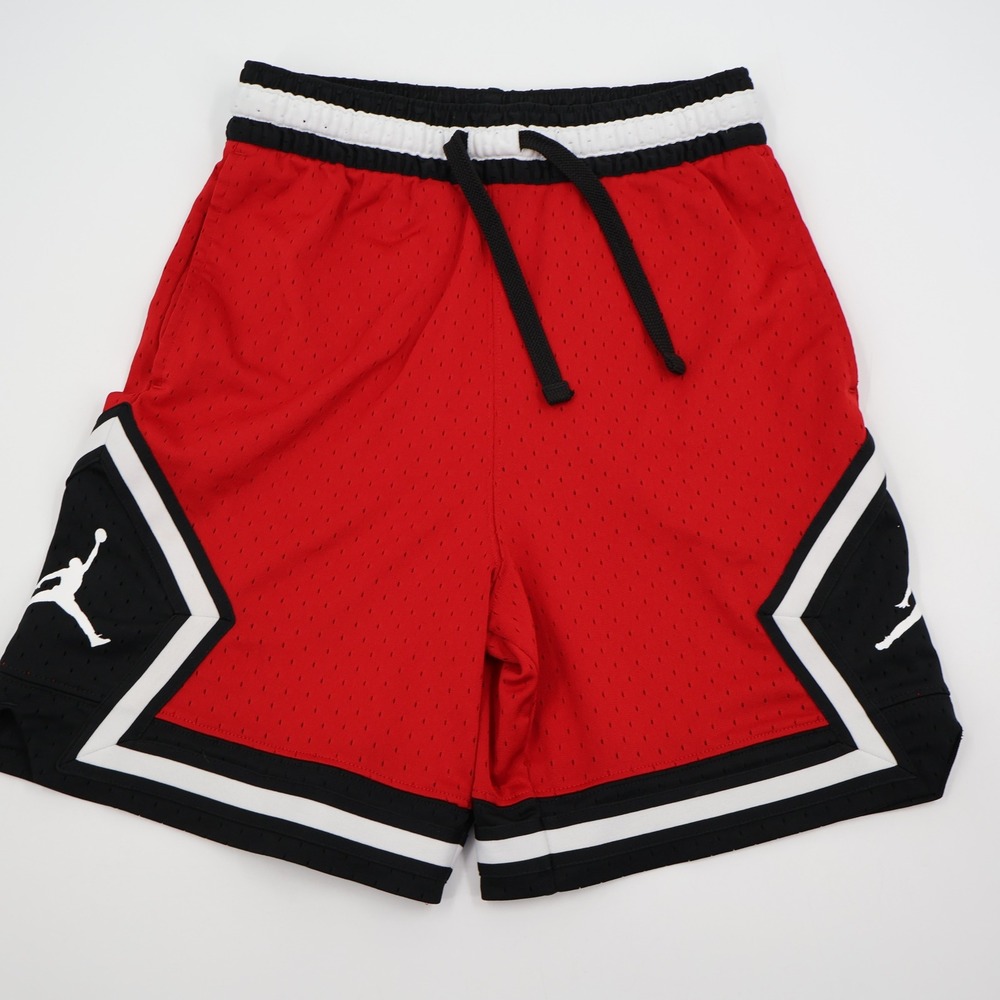 Jordan‎ Sport Dri-FIT Diamond Shorts Mens XS Red Black White Mesh DX1487-687
